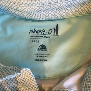 Johnnie-O Aqua Performance Polo Size Large